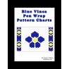 Blue Vinca G2 Beaded Pen Wrap