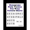 Plain Monograms for G2 Beaded Pen Wrap