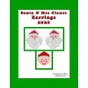 Santa & Mrs Claus 2020 Earring Pattern Charts Set