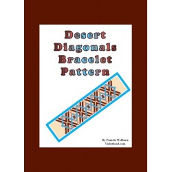 Desert Diagonals Bracelet Bead Pattern Chart