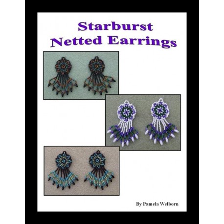 Starburst Net Weave Beaded Earring Tutorial