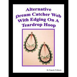 Teardrop Alternative Dream Catcher with edging Tutorial