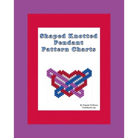 Shaped Knotted Heart Pendant Pattern Chart