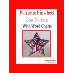 Patriotic Pinwheel Star Pattern Pendant or Ornament pattern