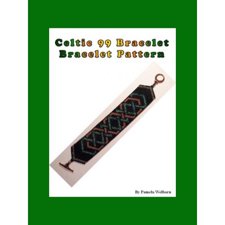 Larks Celtic Knot work Bracelet Bead Pattern Chart
