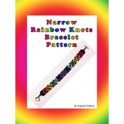Narrow Rainbow Knots Bracelet Bead Pattern Chart