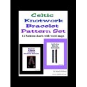 12 Celtic Knotwork Bracelet Pattern charts with word maps