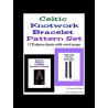 12 Celtic Knotwork Bracelet Pattern charts with word maps