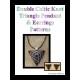 Double Celtic Knot work Triangle Pendant & Earring Pattern