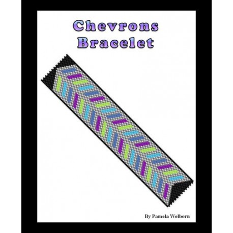 Chevrons Bracelet Bead Pattern Chart