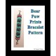 Bear Paw Print Bracelet Bead Pattern Chart