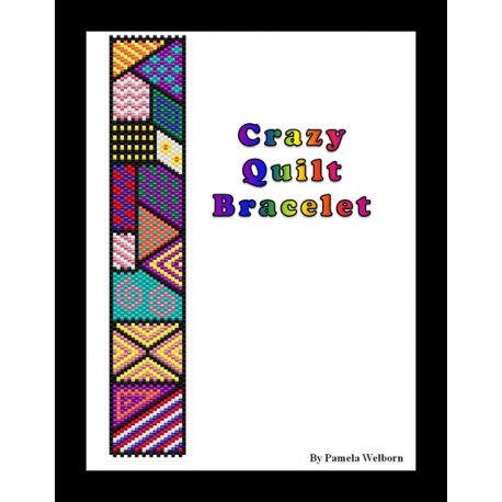 Crazy Quilt Bracelet Bead Pattern Chart