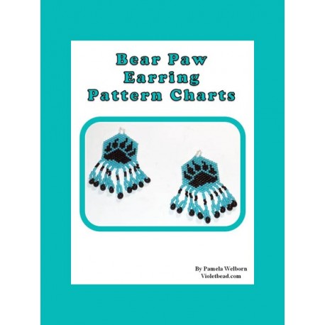 Bear Paw Earring Beading Pattern