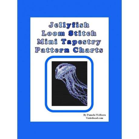 Jellyfish Mini Tapestry Beading Pattern - LOOM Stitch