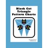 Black Cat Triangle Pendant Pattern with word chart