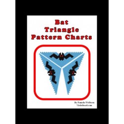 Bat Triangle Pendant Patte with word chart