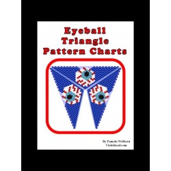 Eyeball Triangle Pendant Patte with word chart