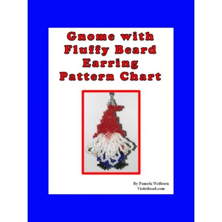 Gnome With Fluffy Beard Earring Pattern Chart