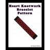 Hearts Knotted Bracelet Bead Pattern Chart
