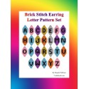 Brick or Peyote Stitch Letter Earring/Charm Patterns