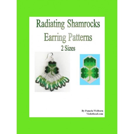 Radiating Shamrock Earrings Beading Pattern