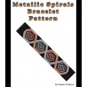 Metallic Spirals Bracelet Bead Pattern Chart