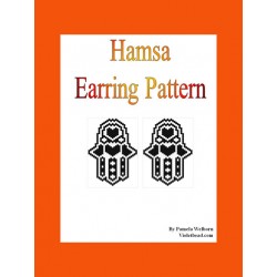 Hamsa Earring Pattern Chart