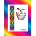 Flowers on Rainbows Bracelet Bead Pattern Chart