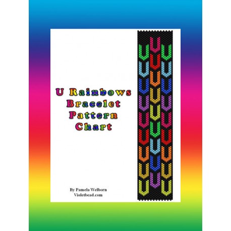 U Rainbows Bracelet Bead Pattern Chart