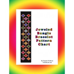 Jeweled Bangle Bracelet Bead Pattern Chart