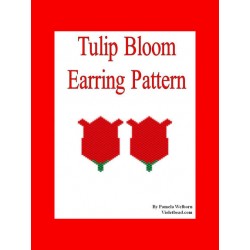 Tulip Bloom Earring Pattern Chart