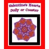 Bead Netted Valentine Hearts Doily or Coaster Tutorial