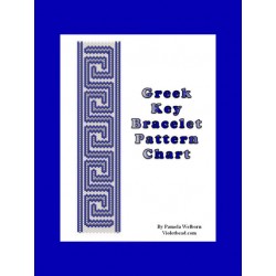 Greek Key Bracelet Bead Pattern Chart