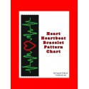 Heart on Heartbeat Bracelet Bead Pattern Chart