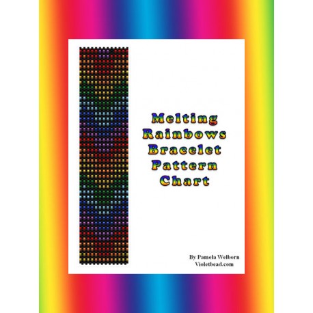 Melting Rainbow Bracelet Bead Pattern Charthart