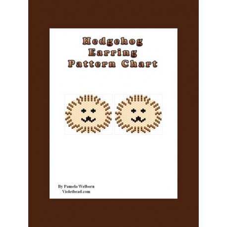 Hedgehog Earring Pattern Chart